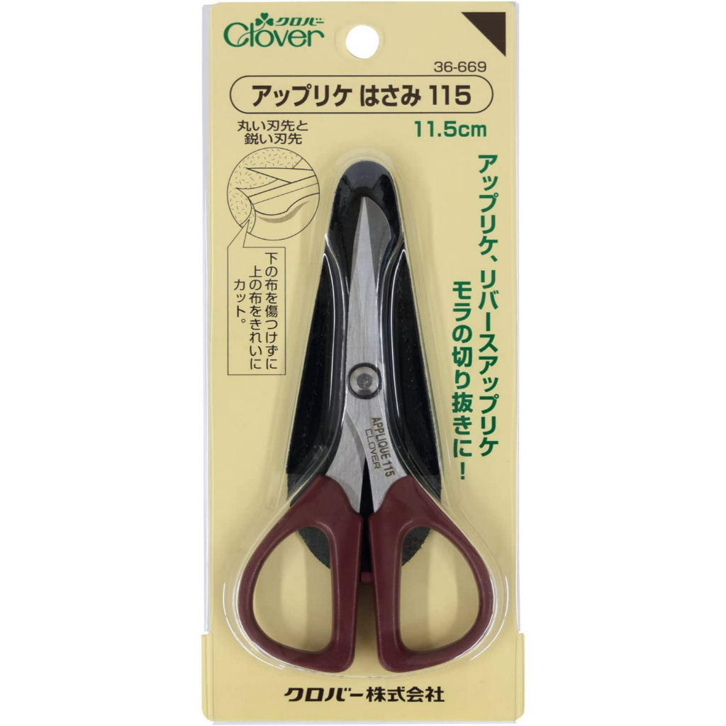 【可樂牌Clover】日本原廠現貨 貼布繡專用剪刀 長11.5cm 深褐36-669 36669