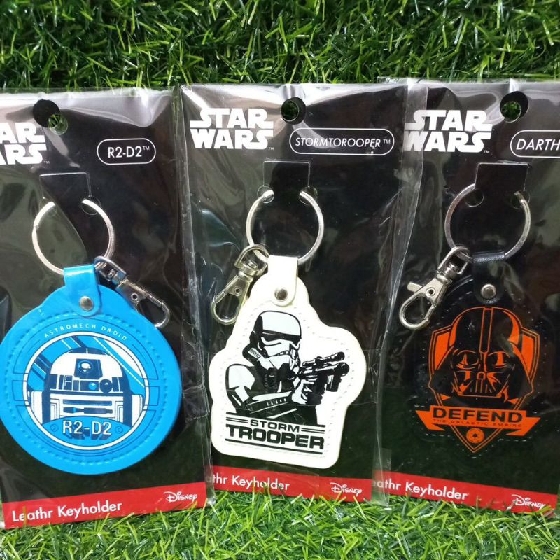 👍日本正版 迪士尼 Star Wars 星際大戰 白兵 風暴兵 黑武士 R2-D2 皮革 公仔 吊飾 掛件 小吊飾