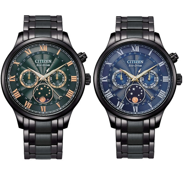 CITIZEN 星辰 GENTS系列 光動能 月相盈虧顯示 時尚腕錶【Watch On-line Store】