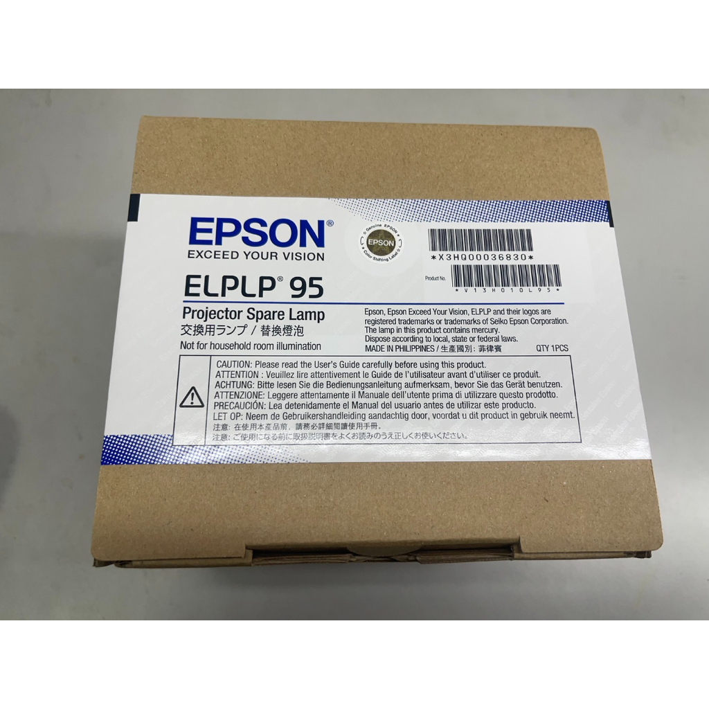 EPSON-原廠投影機燈泡ELPLP95 / 適用機型EB-2065、EB-2055、EB-2245U-全新盒裝未拆 現