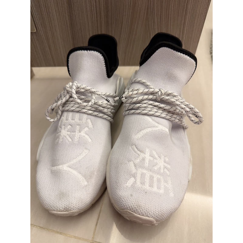 正品 ADIDAS X PHARRELL WILLIAMS HU NMD 全白 菲董 聯名 人類 二手