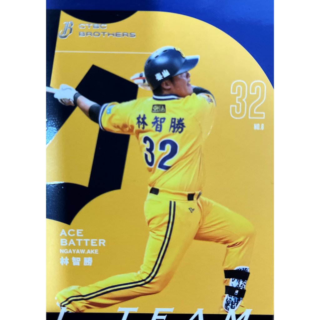 CPBL 中華職業棒球大聯盟 中信兄弟隊 林智勝 球卡 球員卡