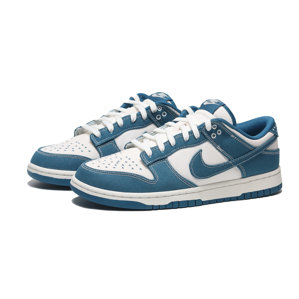 NIKE 休閒鞋 DUNK LOW RETRO SE 丹寧 刺繡 滿天星 藍 男 DV0834-101