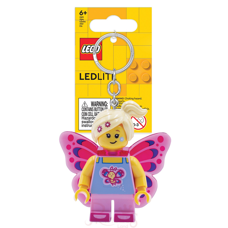 公主樂糕殿 LEGO 樂高 LED 手電筒 樂高蝴蝶女孩 鑰匙圈燈 LGL-KE171H