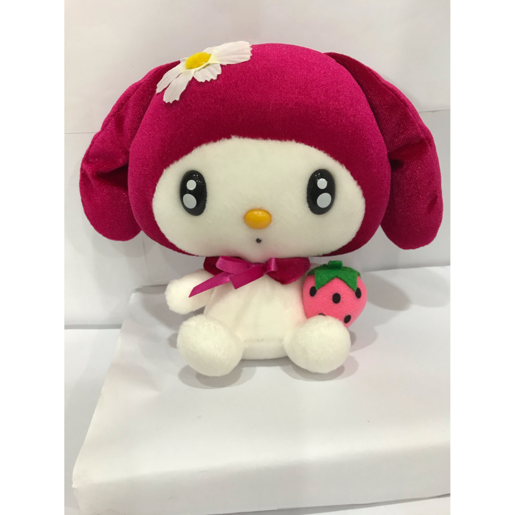 *麗麗* My Melody 美樂蒂 花 草莓 2003年 三麗鷗 布偶 絕版 景品 現貨