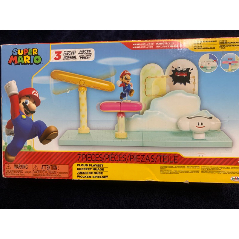任天堂 超級瑪莉歐 任天堂2.5吋棉花糖雲海遊戲組Nintendo 闖關公仔 瑪利歐