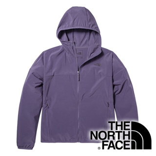 【THE NORTH FACE 美國】女防風快乾連帽外套 『灰紫』 NF0A7WCP