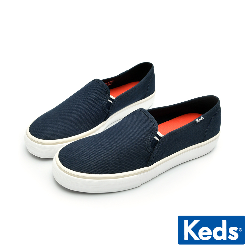 【Keds】DOUBLE DECKER 經典帆布舒適休閒便鞋-深藍 (9231W123473)