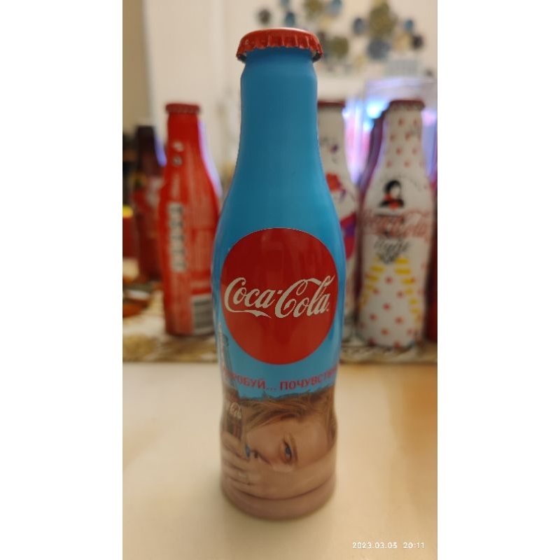 可口可樂2016年俄羅斯女郎鋁瓶，稀有收藏美品