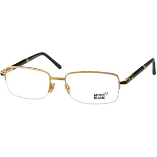 麗睛眼鏡【萬寶龍MONT BLANC】MB488-030 金色 臺灣總代理公司貨 純鈦鏡架 光學眼鏡 近視眼鏡 紳士鏡框