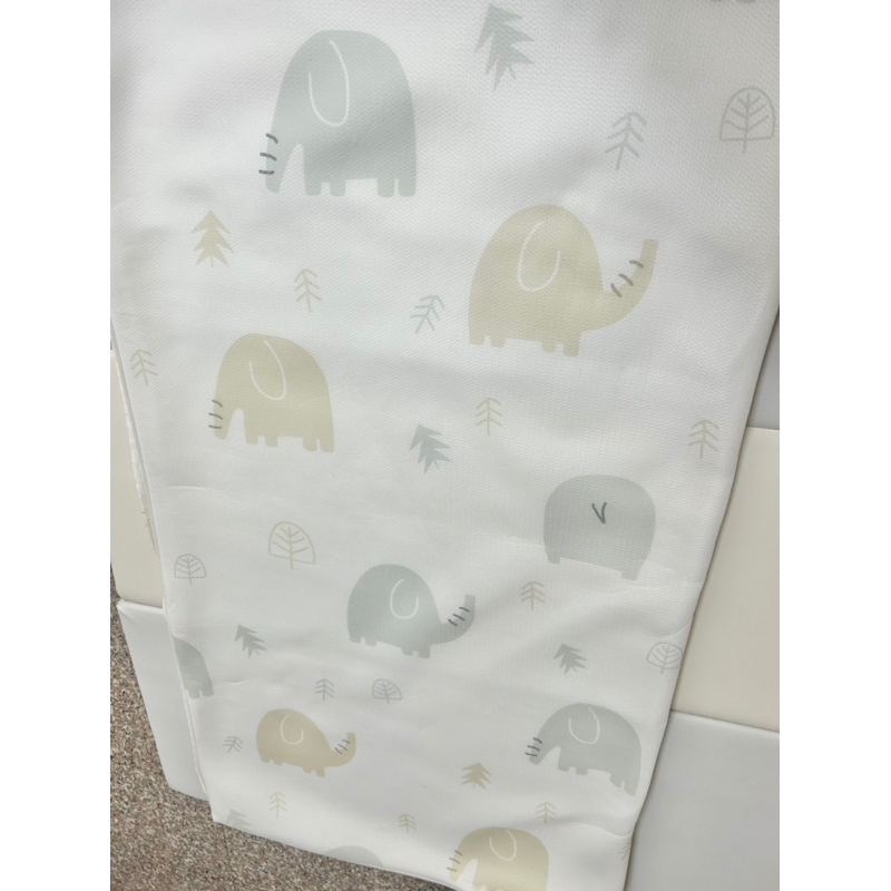 【PAMABE】二合一水洗透氣嬰兒床墊(60x120x5cm)(Q比小象)