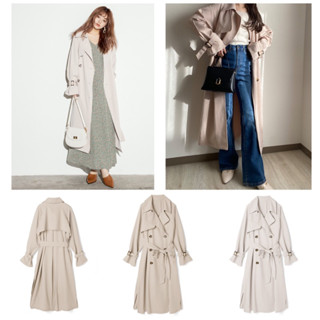 預購-日本服飾品牌 GRl 日系外套 蝴蝶結 排釦 長版 風衣 外套