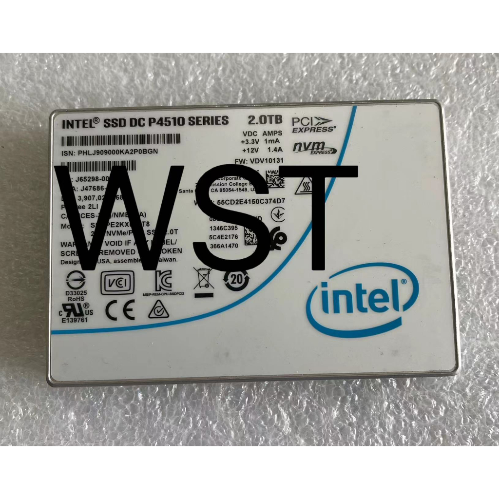 INTEL SSD DC P4510 系列 2.0TB 2.5吋 企業級 U.2介面 固態硬碟