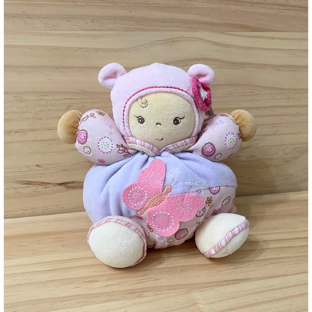 ☆奇奇娃娃屋☆法國精品KALOO品牌,精緻可愛的小女孩安撫玩偶(16公分)--499元