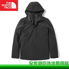 【全家遊】The North Face 男 DV Primaloft 兩件式外套 黑/保暖外套 NF0A4NANJK3