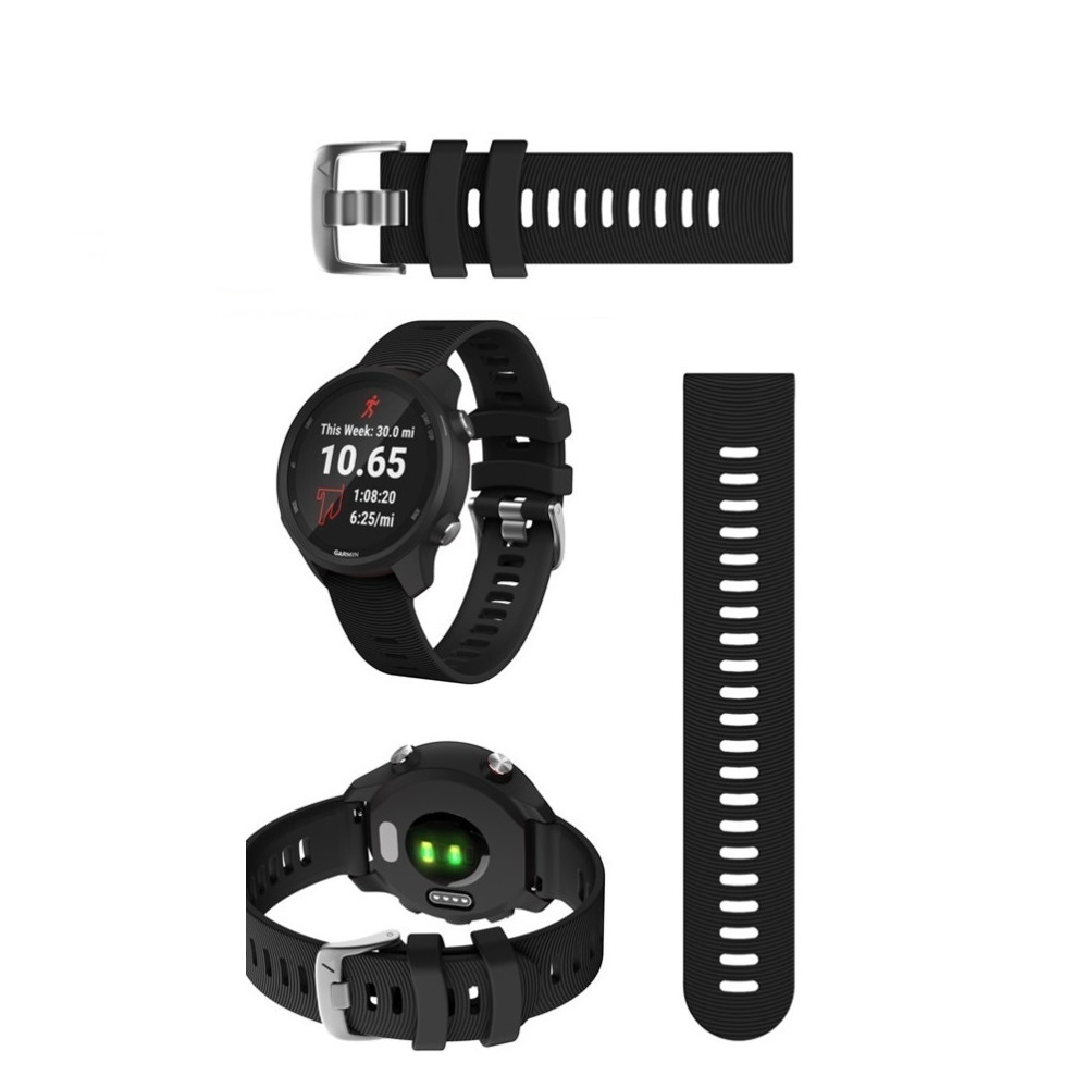 【圓紋錶帶】Garmin VivoMove Trend 錶帶寬度20mm 運動 矽膠 透氣 腕帶