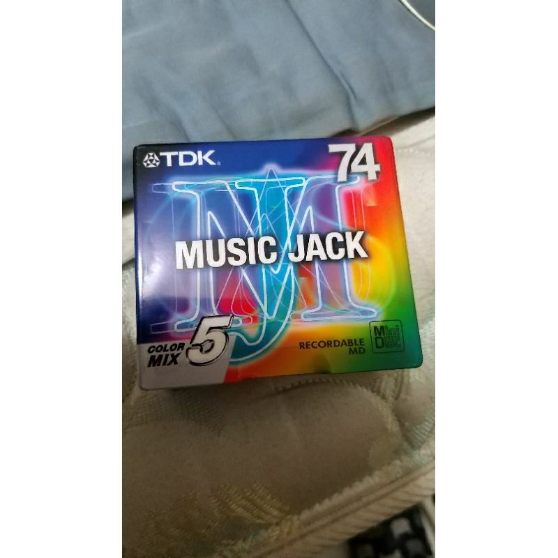 TDK MUSIC JACK MD ，TDK FINE 74 空白片5片裝(全新)SONY AIWA 可参考