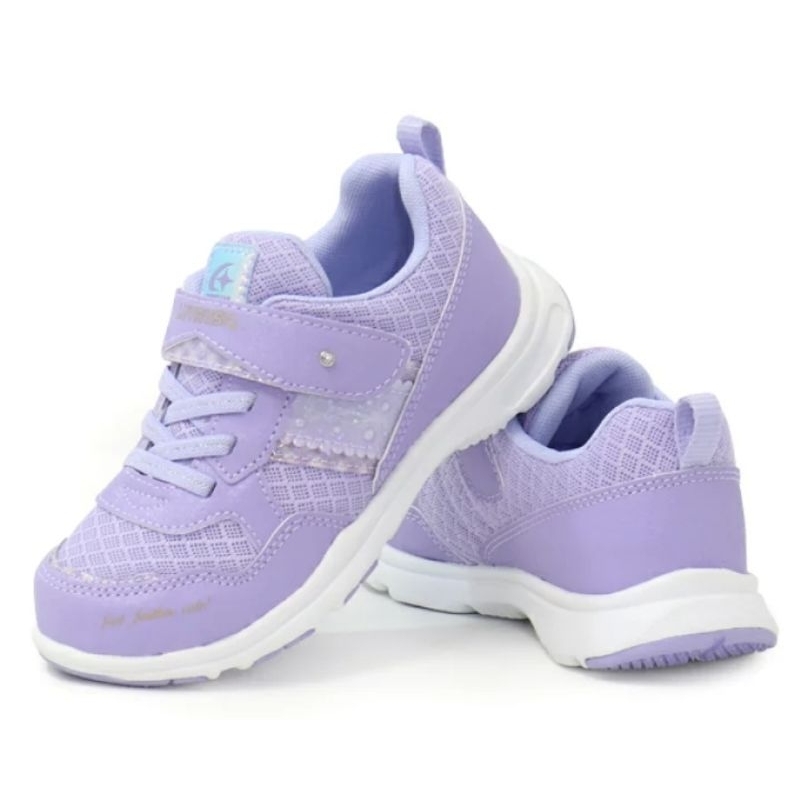 Moonstar 女童鞋 輕量透氣 防臭抗菌機能鞋墊 耐磨止滑運動鞋  紫色 LV11239