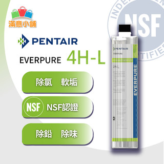 滿意小舖*取代H104 美國原廠Everpure 4HL，T除氯/除味/除鉛/抑垢/濾芯