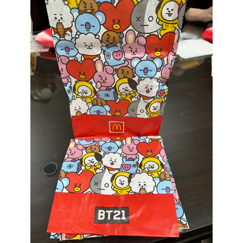 BTS 麥當勞 紙袋X2