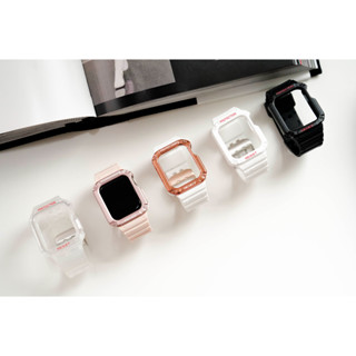 【現貨當天寄出】一體成型 防水防摔TPU 運動錶帶 適用Apple Watch 9 8 7代 SE 45 44 40mm