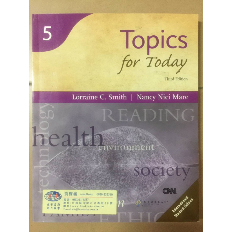 Reading for Today Series 5: Topics for Today 3rd Edition