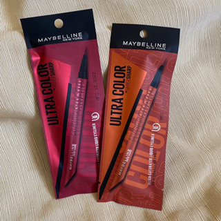 MAYBELLINE 媚比琳 36H極限持久激細抗暈眼線液 琥珀暖棕 絲絨紅棕 【現貨】 ULTRA Color 眼線液