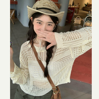 【西西比】針織上衣 涼感外套 針織罩衫 長袖上衣 防曬罩衫 夏天衣服 ins 風衣服 防曬外套 女生衣服 罩衫 女生上衣