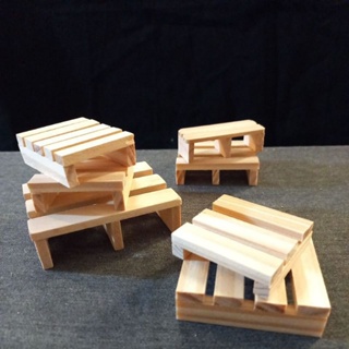 【迷你傢俱】-迷你模型 展示架木棧板 小架子（C）