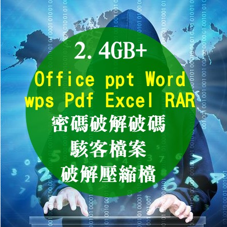 檔案密碼破解器-office ppt word wps pdf excel RAR 密碼破解、軟體駭客檔案、破解壓縮檔