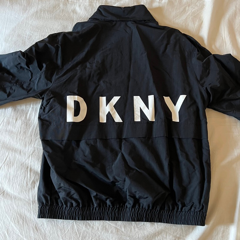 DKNY 黑防風外套 Vintage風