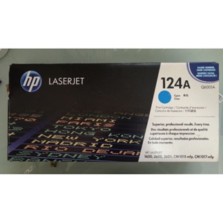 全新 盒損 HP LASERJET 124A 青色 原廠碳粉匣 Q6001A 特價500元