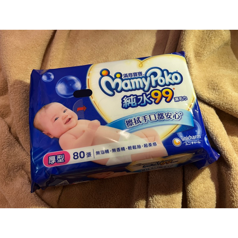 ［小熊貓］單包 滿意寶寶80抽厚型濕紙巾 滿意寶寶濕紙巾補充包（ 一單最多12包）