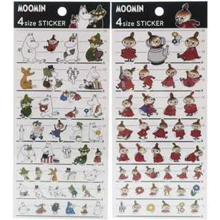 【正版現貨】MOOMIN 嚕嚕米 系列貼紙 4種尺寸 手帳素材 手帳貼紙 日本製