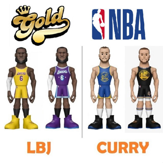 [TheCity] 現貨 Funko "Gold" Curry Doncic LBJ with CHASE NBA