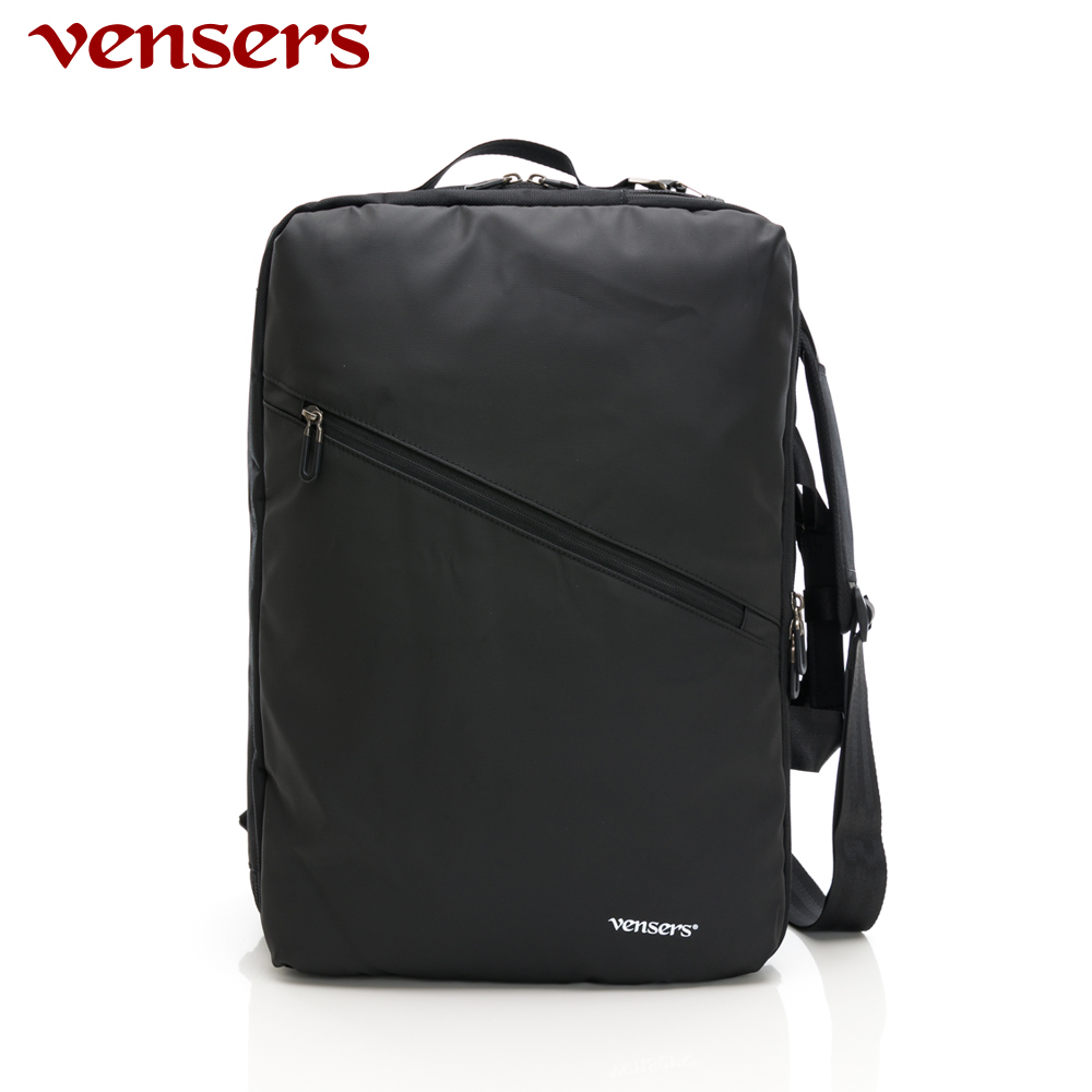 蝦幣十倍送【vensers】多功能時尚後背包(S1000301黑色)