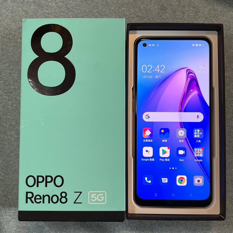 OPPO Reno8z 5G 128G 金 95新 無傷 保固內 功能正常 二手 6.4吋 雙卡雙待 Reno8 z