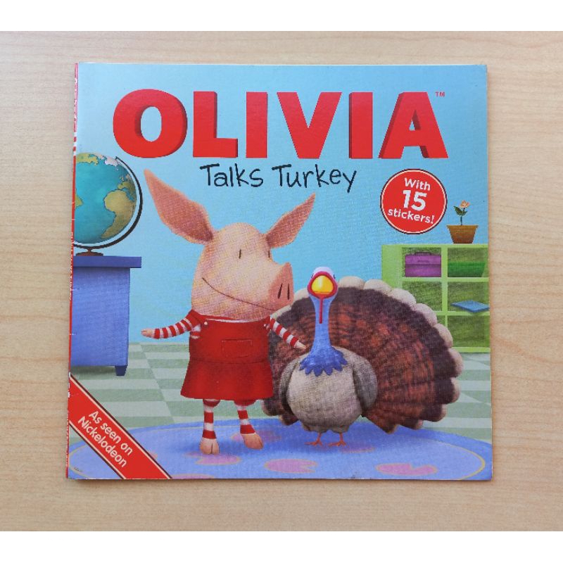 Olivia talks turkey小豬奧莉薇亞貼紙繪本