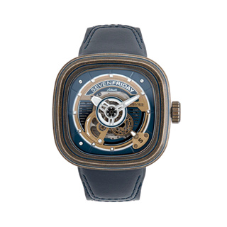 SEVENFRIDAY PS1/04 三代全球限量版黃銅材質雙層 ​​錶殼自動上鍊機械錶-47 X 47.6mm