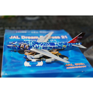 1:400 JAL 日本航空 747-400D JA8905 Tokyo Disney 海洋 彩繪 Dragon製作