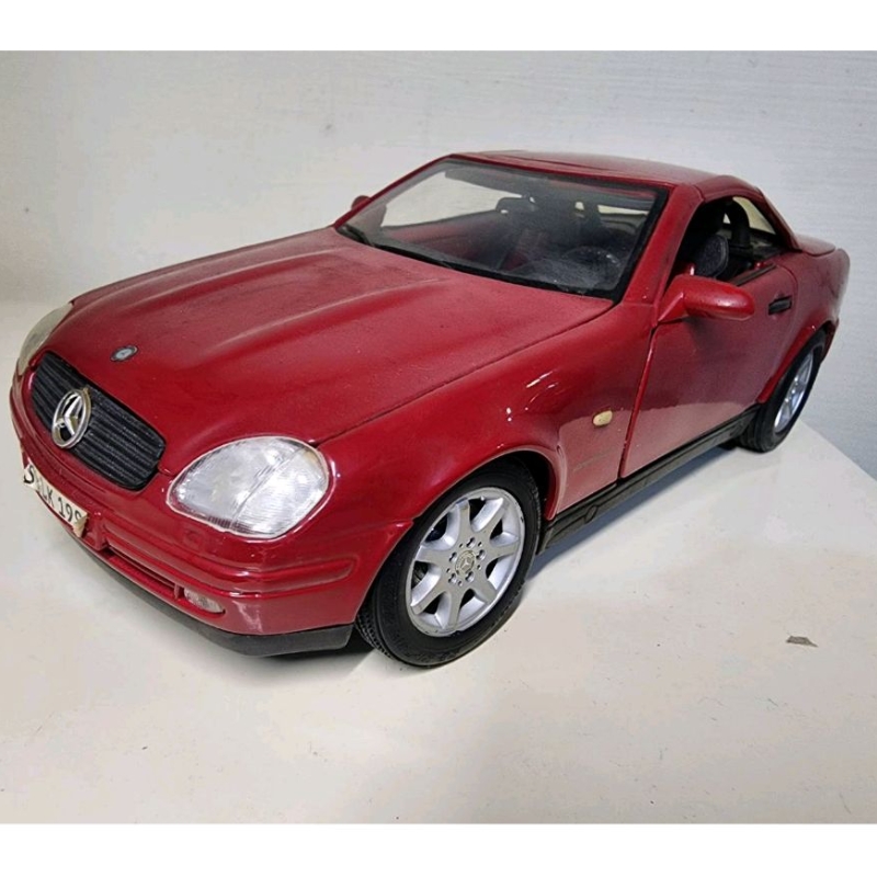 Mercedes-Benz SLK230賓士1:18原廠模型車敞篷車硬頂可變形奔馳1/18