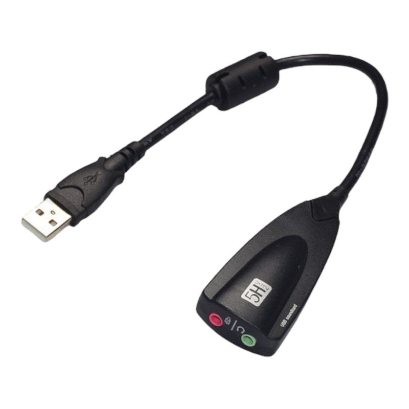 USB7.1獨立聲卡耳麥轉換器，3.5mm轉USB