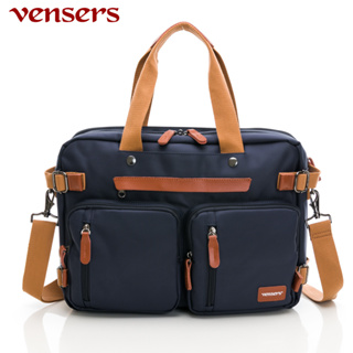 👍🏻推薦好評【vensers】多功能時尚後背包(S1000101藍色)手提包/兩用包/電腦包/實用包/通勤/時尚/文件包
