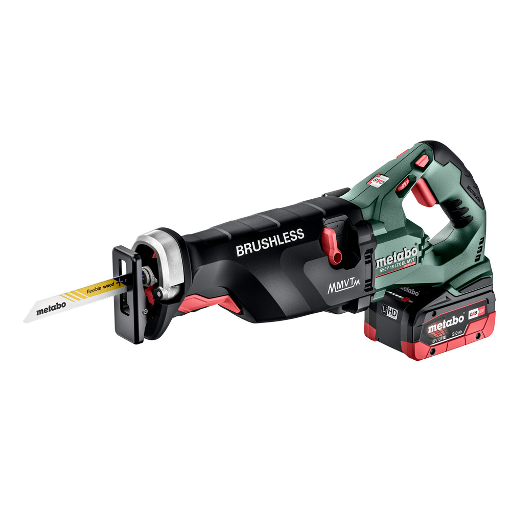 metabo 美達寶 18V鋰電無刷超重型軍刀鋸 5.5HD雙電組 metaBOX SSEP 18 LTX BL MVT