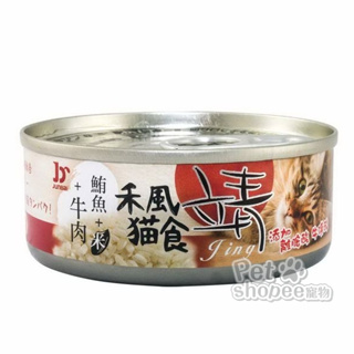Jing靖 禾風美味貓罐80g/添加鬆軟米粒