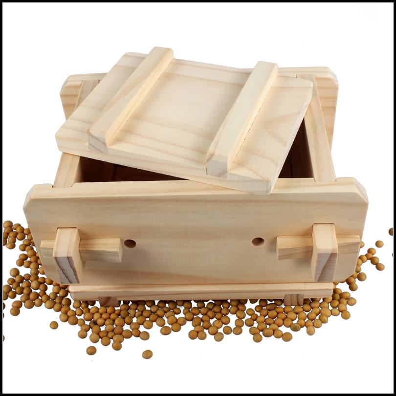 【頑皮猴樂園】實木製豆腐模 DIY手工豆腐模具 可拆卸木盒〈送豆腐布〉