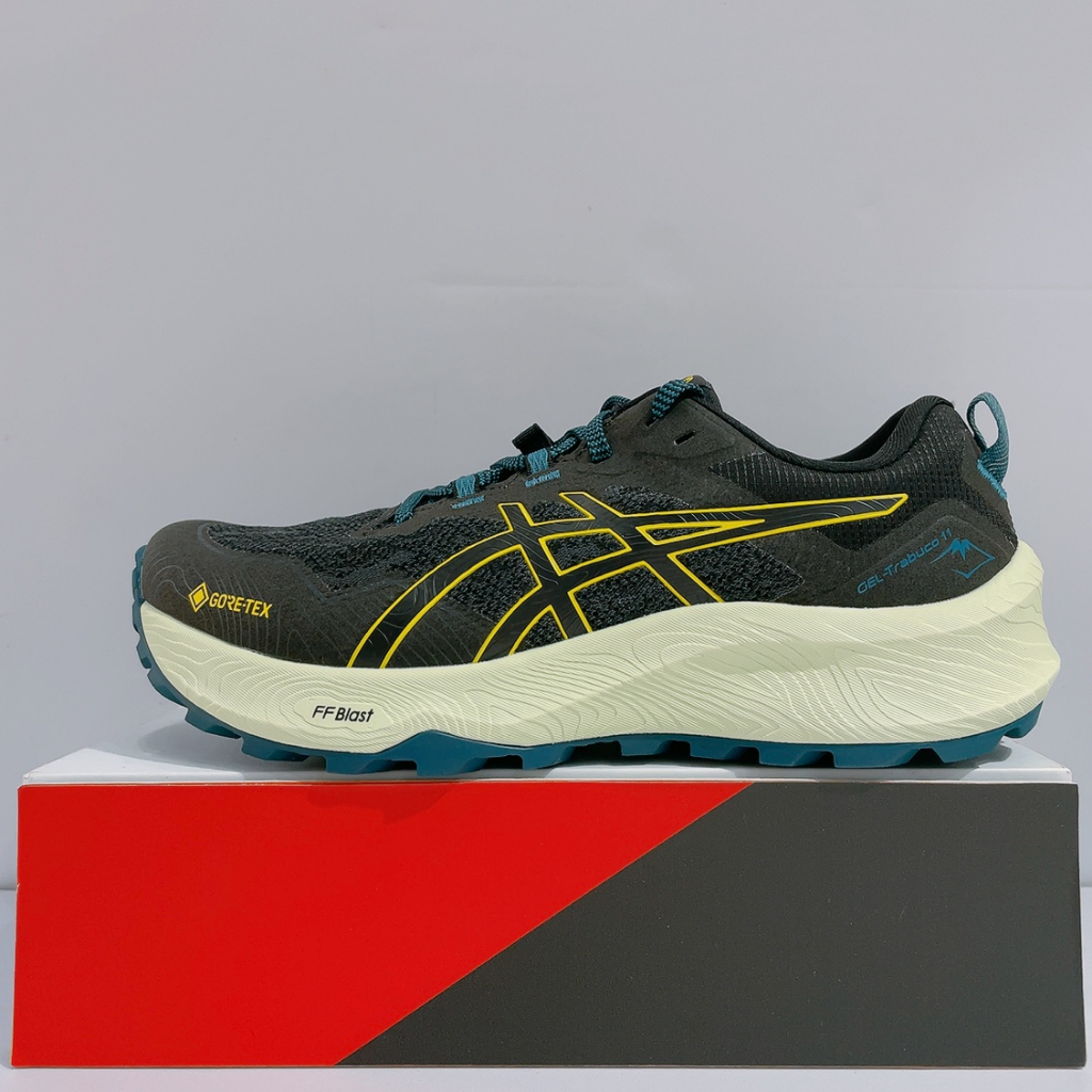 ASICS GEL-Trabuco 11 GTX 男生 黑色 防水 越野 登山 慢跑鞋 1011B608-001