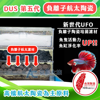 【AC草影】DUS 第5代 負離子 航太陶瓷PLUS 多孔濾材（1kg）【一袋】台灣製造濾材 培菌環 奈米環 陶瓷環
