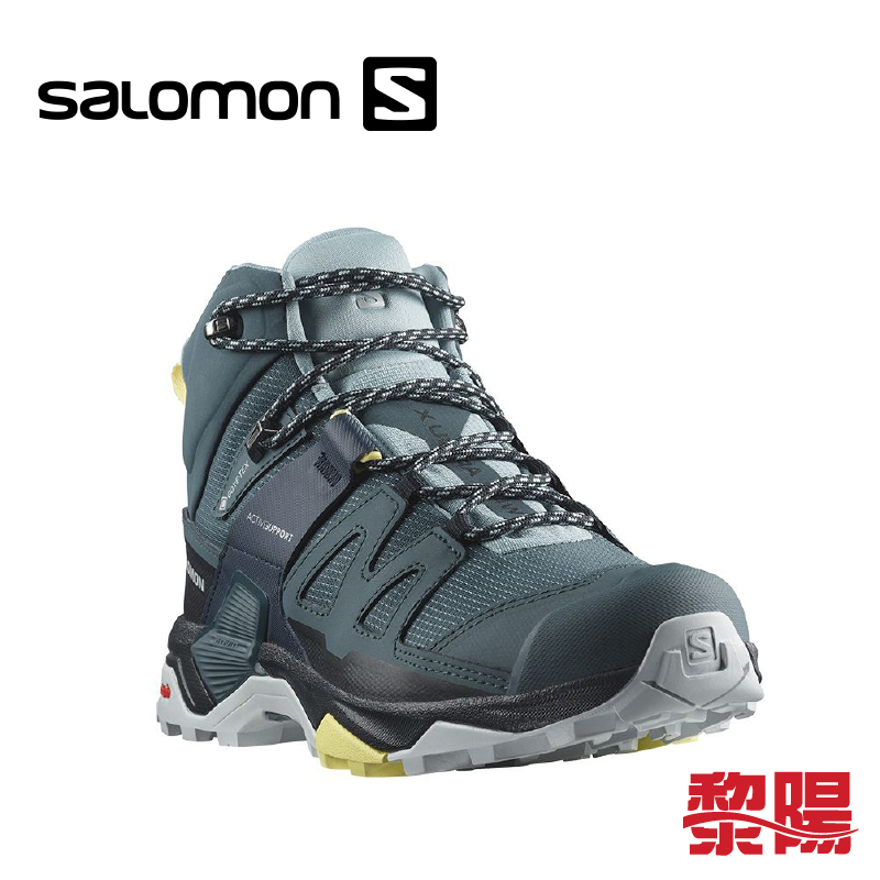 SALOMON 法國 女X ULTRA 4 GTX中筒登山鞋 星藍 防水透氣/輕量化/鞋頭保護 33SL473528