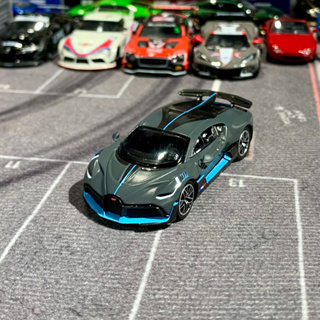 免運 MINI GT Bugatti Divo Presentation 山豬王 黑藍 474 小汽車 模型車